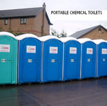 Portable chemical toilets & loos for hire Scotland Glasgow Edinburgh